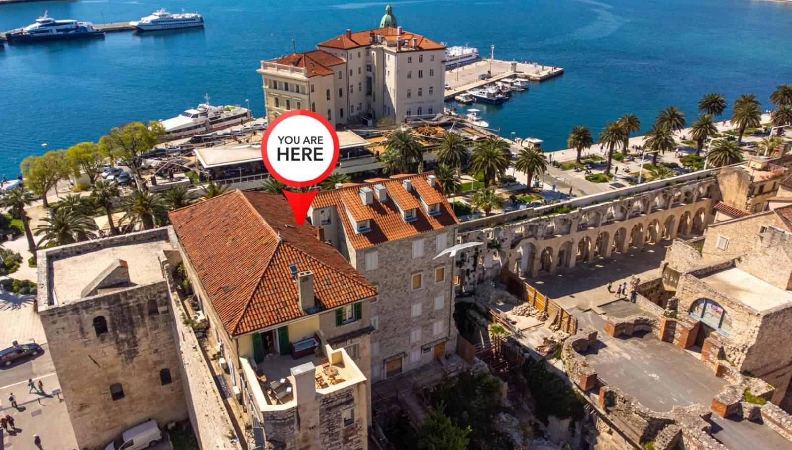 Diocletian Tower - Bella Vista & Palazzo Split Exterior foto